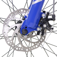 Bicicleta BENOTTO Montaña XC-5000 R26 21V. FS Frenos Doble Disco Mecanico Aluminio Plata/Azul Talla:LL